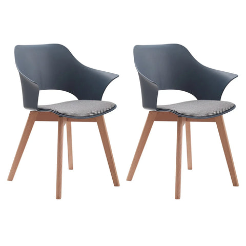 2 Chaises Bleues Design