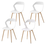 4 Chaises Coquilles Plastique