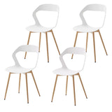 4 Chaises Coquilles Plastique