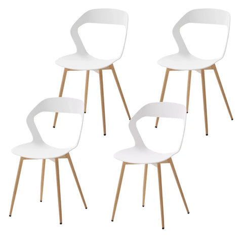 4 Chaises Coquilles Plastique