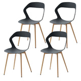 4 Chaises Coquilles Plastique