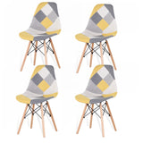 4 Chaises Eames Dsw Patchwork