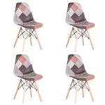 4 Chaises Eames Dsw Patchwork