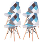 4 Chaises Scandinave Patchwork