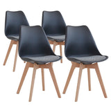 4 Chaises Scandinaves Noires