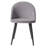 Chaise En Velour Gris