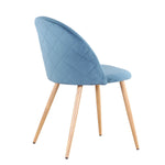 Chaise En Velours Bleu