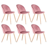 Chaise En Velours Rose Pied Doré