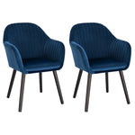 Chaise Fauteuil Avec Accoudoirs Bleue