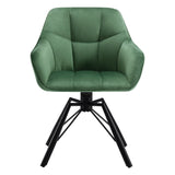 Chaise Pivotante Avec Accoudoirs Verte