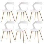 6 Chaises Polypropylènes Blanches