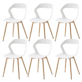 6 Chaises Polypropylènes Blanches