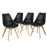 Chaise Scandinave Noire Et Bois