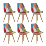 Chaise Scandinave Patchwork Multicolore