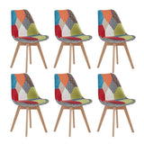 Chaise Scandinave Patchwork Multicolore