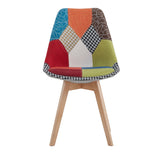 Chaise Scandinave Patchwork Multicolore