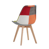 Chaise Scandinave Patchwork Multicolore