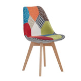 Chaise Scandinave Patchwork Multicolore