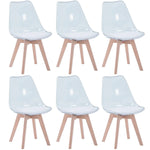 Chaise Scandinave Transparente Lot De 6