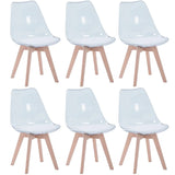 Chaise Scandinave Transparente Lot De 6