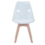 Chaise Scandinave Transparente Lot De 6