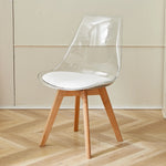 Chaise Scandinave Transparente Lot De 6