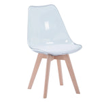 Chaise Scandinave Transparente Lot De 6