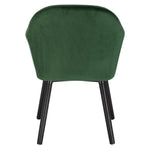 Chaise Velours Vert Sapin