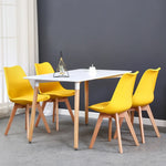 Chaises Jaunes Scandinaves