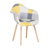 Chaises Patchwork Jaunes