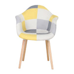 Chaises Patchwork Jaunes