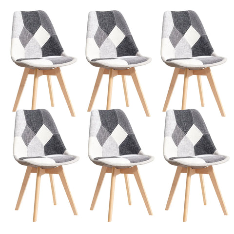 Chaises Patchwork Noir Et Blanc