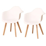 Chaises Scandinaves Avec Accoudoirs Blanches