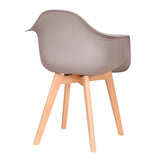 Chaises Scandinaves Avec Accoudoirs Grises