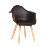 Chaises Scandinaves Avec Accoudoirs Noires