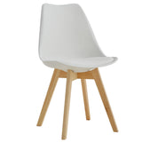 Chaises Scandinaves Pied Bois Grises