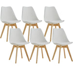 Chaises Scandinaves Pied Bois Grises