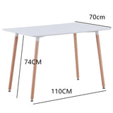 Ensemble Table Et Chaises Scandinaves Blanches