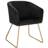 Fauteuil Velours Noir