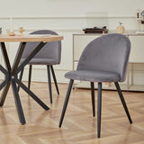 Lot 4 Chaises Scandinaves Grises