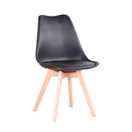 Lot De 2 Chaises Scandinaves Noires