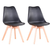 Lot De 2 Chaises Scandinaves Noires