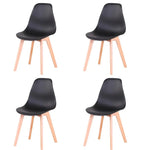 Lot De 4 Chaises Noires