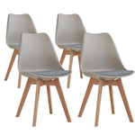 Lot De 4 Chaises Scandinaves Beige