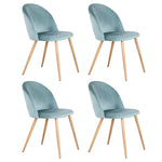 Lot De 4 Chaises Velours